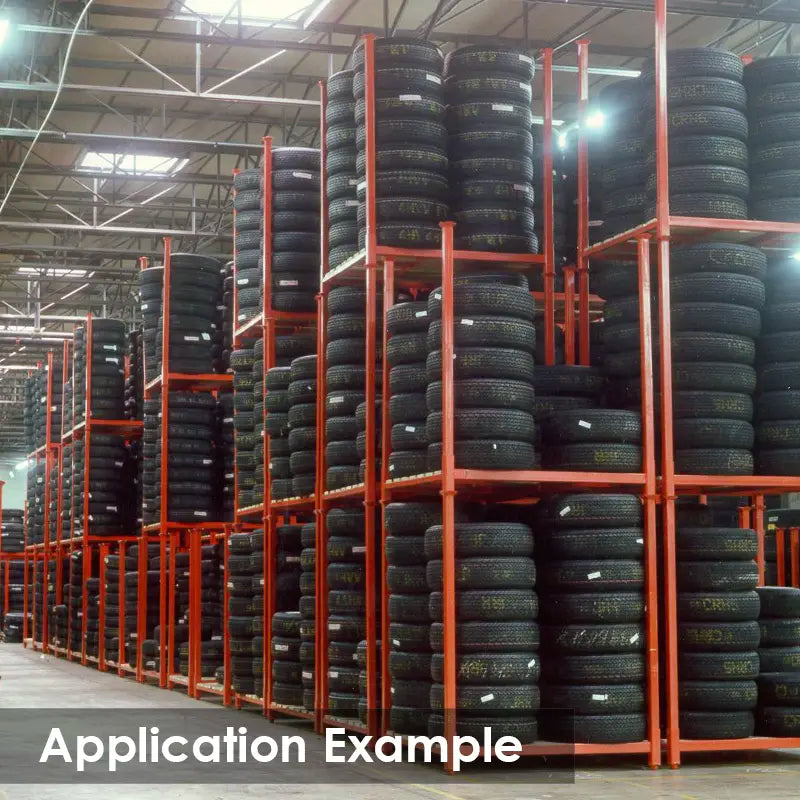 Portable and Stackable 48"x60" Storage Rack with Open Deck