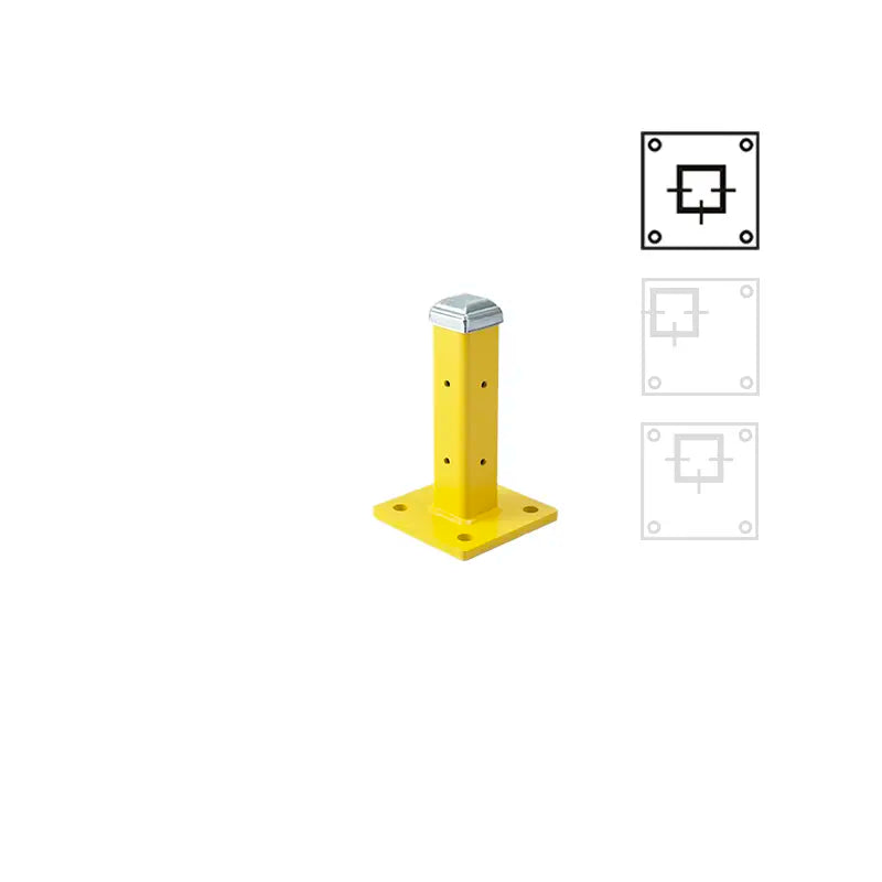 12" Universal Guard Rail Post with Cap