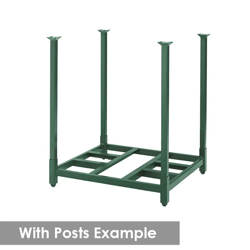 Portable and Stackable 48"x48" Storage Rack with Open Deck