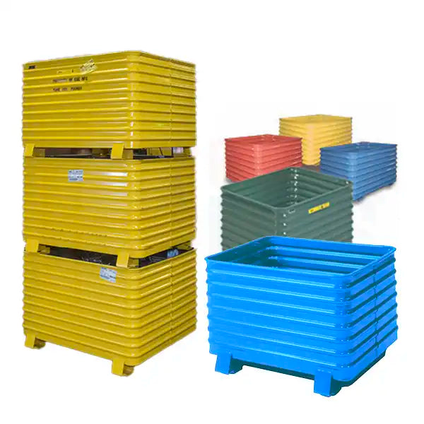 High Capacity Steel Containers with Round Corners – Racking Pros