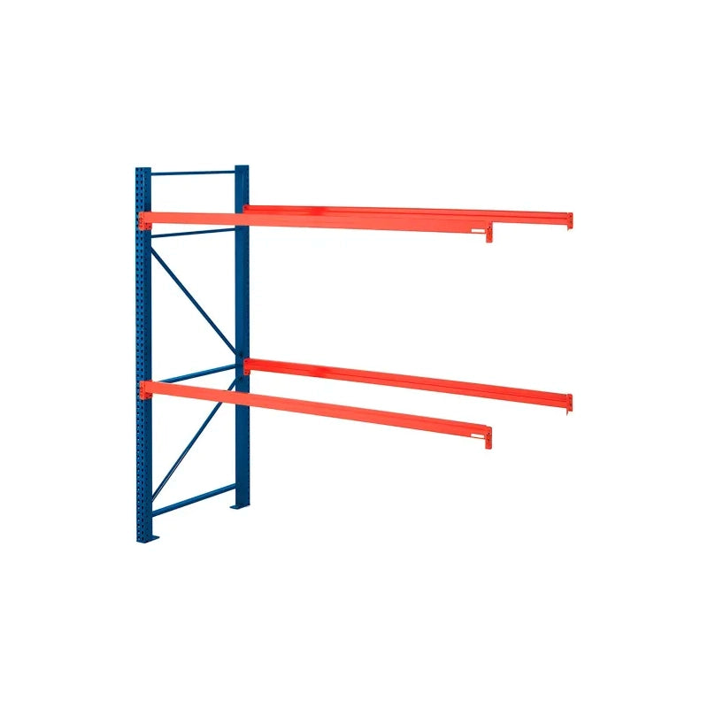 96"W x 48"D x 144"H Teardrop Add-On Pallet Rack Kit | 5080 lb Capacity Per Level