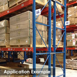 96"W x 48"D x 144"H Teardrop Starter Pallet Rack Kit | 5080 lb Capacity Per Level