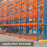 96"W x 48"D x 144"H Teardrop Starter Pallet Rack Kit | 5080 lb Capacity Per Level