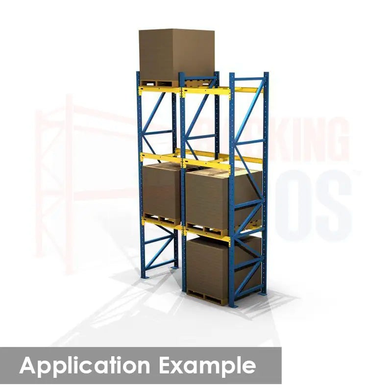 108"W x 36"D x 96"H Structural Starter Pallet Rack Kit | 4420 lb Capacity Per Level