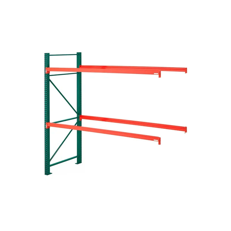 120"W x 42"D x 96"H Teardrop Add-On Pallet Rack Kit | 6700 lb Capacity Per Level