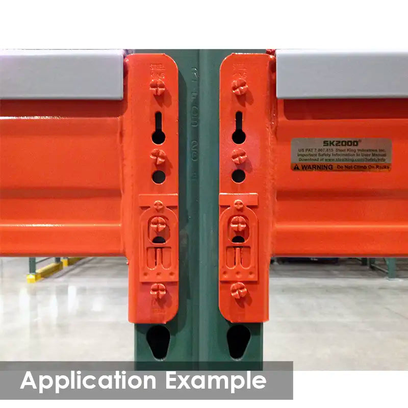 120"W x 42"D x 96"H Teardrop Add-On Pallet Rack Kit | 6700 lb Capacity Per Level