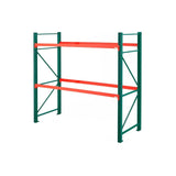 120"W x 48"D x 120"H Teardrop Starter Pallet Rack Kit | 6700 lb Capacity Per Level